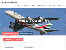 Tablet Screenshot of airlinesbooking.net